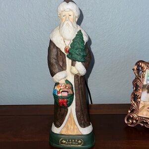 Vintage Collectible Holiday Santa Figurine with Tree, 1904 Austria